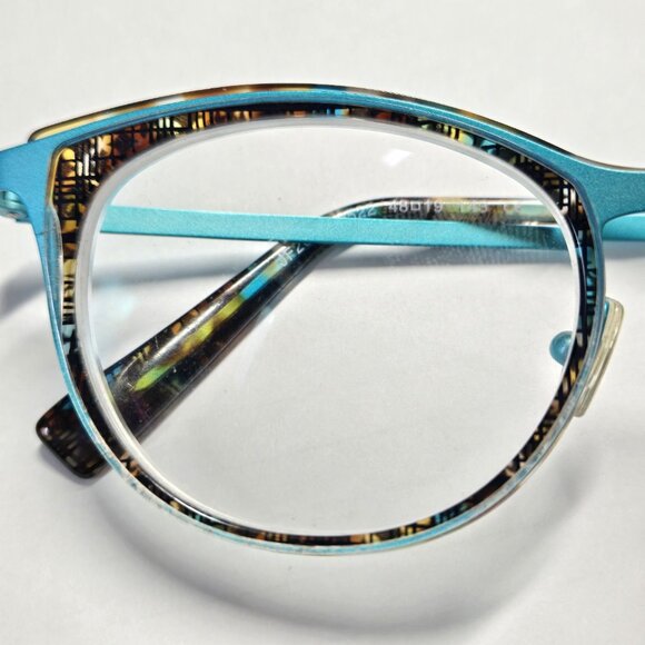 JF Frey Eyeglasses Frames Metal 48-19-143 Demi Turquoise JF2873 - Picture 7 of 7